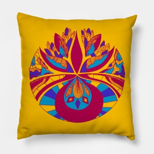 Triad Abstract Motif Pillow