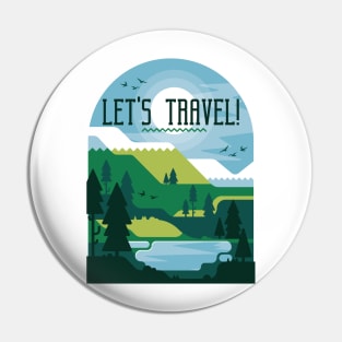 Outdoor Travel Design Pin