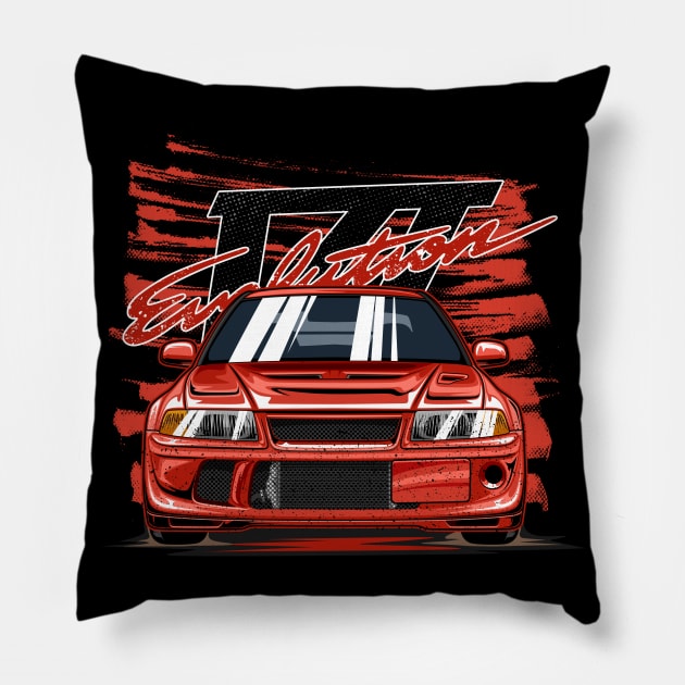 Lancer Evolution VI Pillow by idrdesign