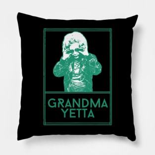 Grandma yetta\\retro fan artwork Pillow