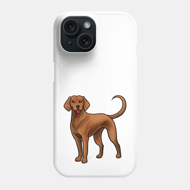 Dog - Redbone Coonhound - Red Phone Case by Jen's Dogs Custom Gifts and Designs