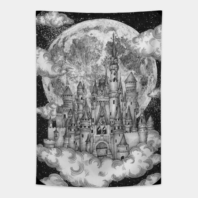 Magic Moon Kingdom Tapestry by ECMazur