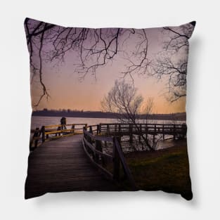 Sunset landscape photography lakeview Pillow