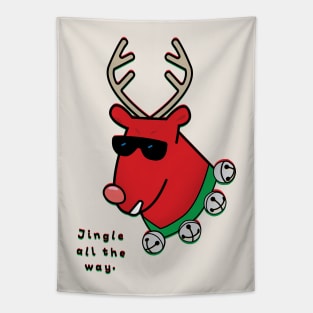 Red Rudolf Tapestry