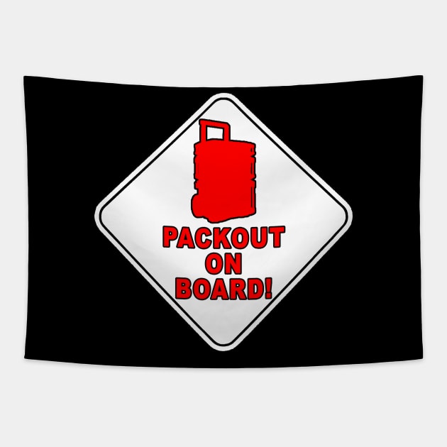 Packout on board parody design Tapestry by Church Life