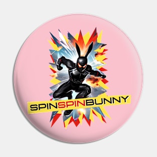 SpinSpinBunny Action Star Animated Pin