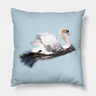 Mute Swan on the Water Pillow