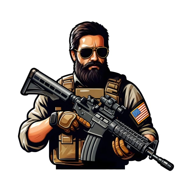 Tactical Man by Rawlifegraphic