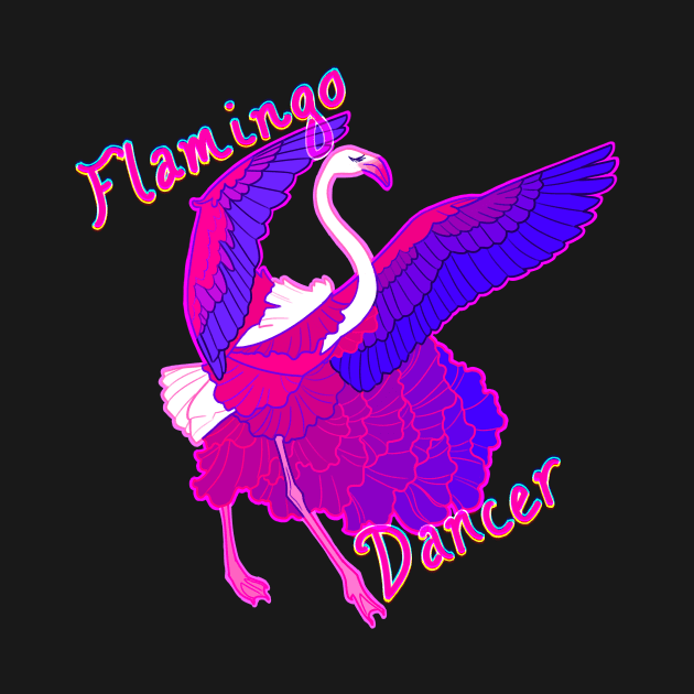 flamingo dancer by fjeldmouse tees