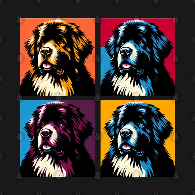 Newfoundland Dog Pop Art - Dog Lover Gifts by PawPopArt