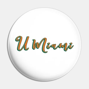 UMiami Sticker Pin