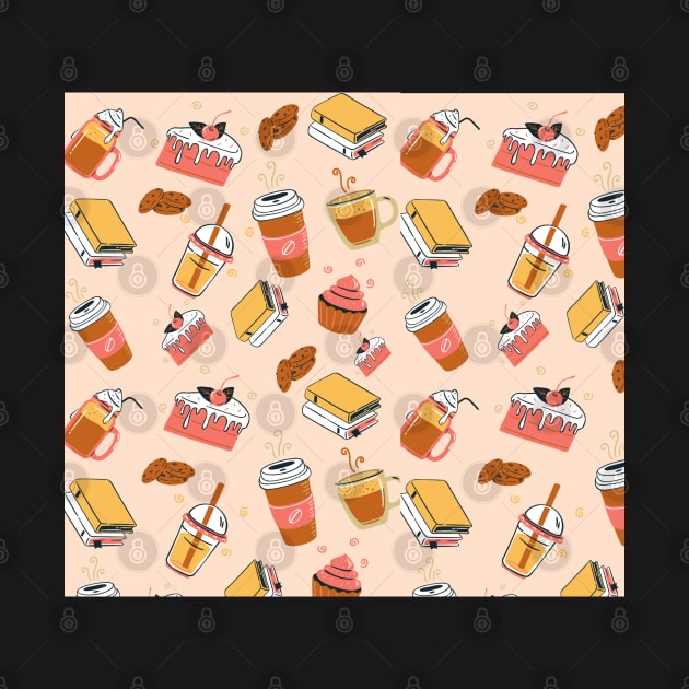 dessert and drinks pattern design by zaiynabhw