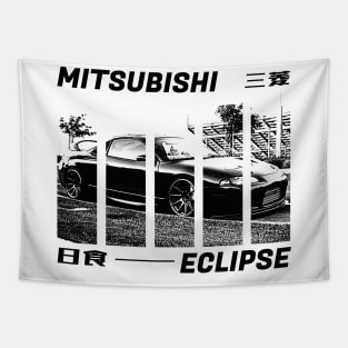 MITSUBISHI ECLIPSE D30 Black 'N White 3 Tapestry