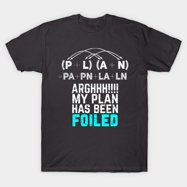 My Plan Has Been Foiled Funny Math Pun T-Shirt My Plan Has Been Foiled Funny Math Pun T-Shirt