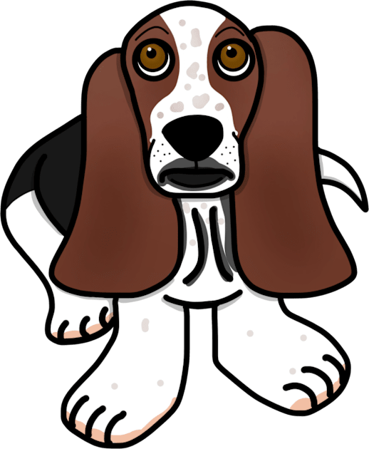 Basset Hound Kids T-Shirt by Aeriskate