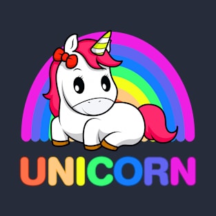 Kawaii Rainbow Unicorn T-Shirt