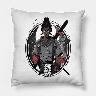 Black Samurai Pillow