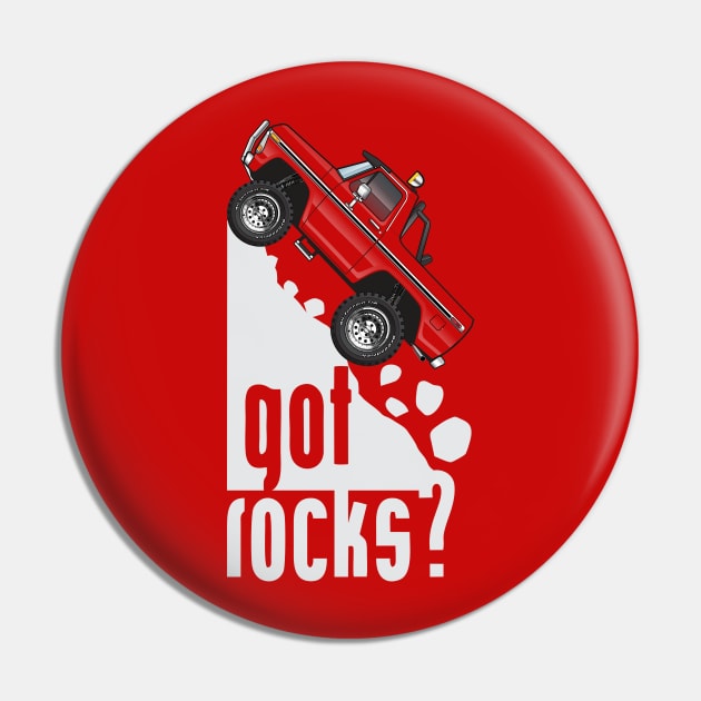 Got Rocks- Muticolor and White Pin by JRCustoms44