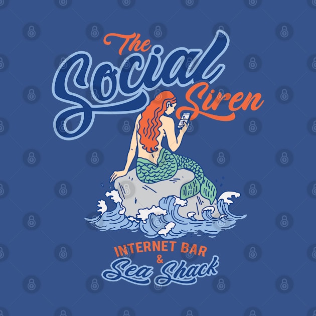 The Social Siren Internet Bar and Sea Shack by Alema Art