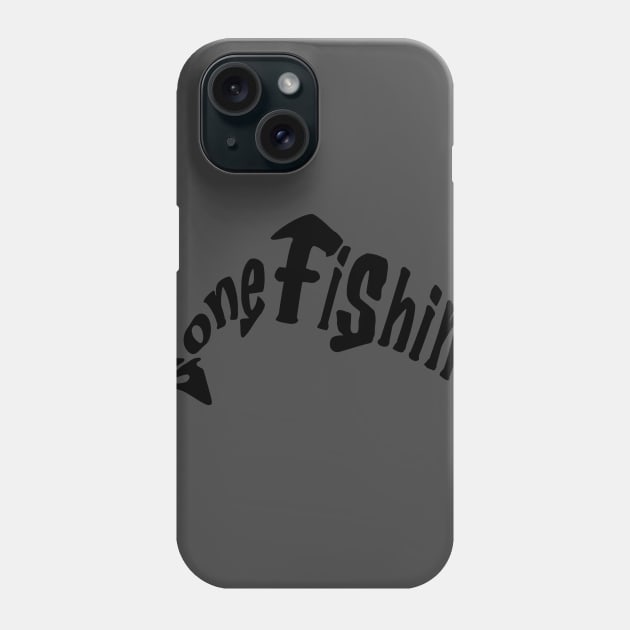 Gone Fishing Phone Case by Riesvectorart