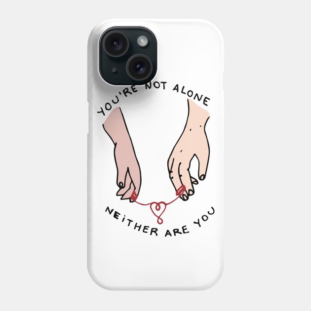 you're not alone - reylo Phone Case by mariabelendg