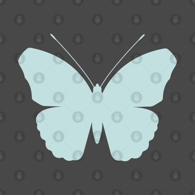 Duck Egg Blue Color Butterfly Design by NataliePaskell