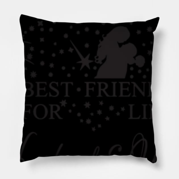 Best Friends For Life Husband And Wife Pillow by rooseveltmanthez