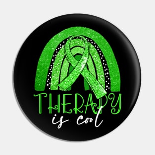 Therapy Is Cool  End the Stigma Mental Health Awareness Pin