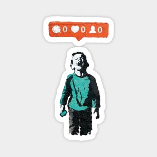 BANKSY Crying Boy Nobody Loves You Magnet