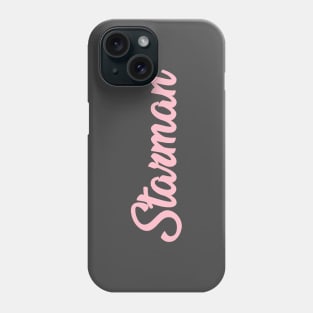 Starman, pink Phone Case