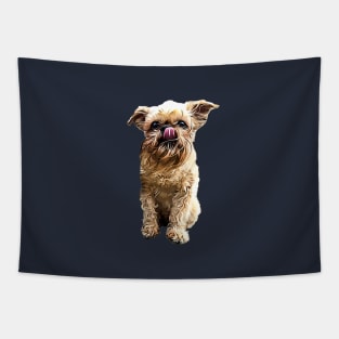 Brussels Griffon Bruxellois Cute Puppy Dog Tapestry