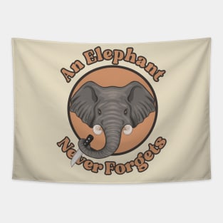 An Elephant Never Forgets Tapestry