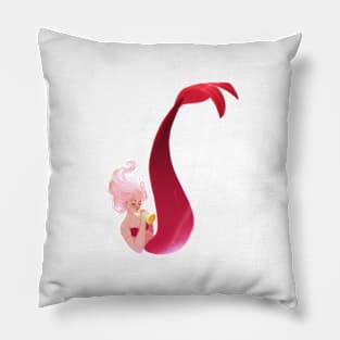 A mermaid  playing music Pillow