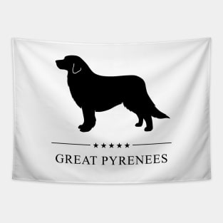 Great Pyrenees Black Silhouette Tapestry