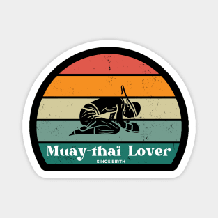 Fighter's Sunset Muay Thai Tee - Born to Kick Magnet