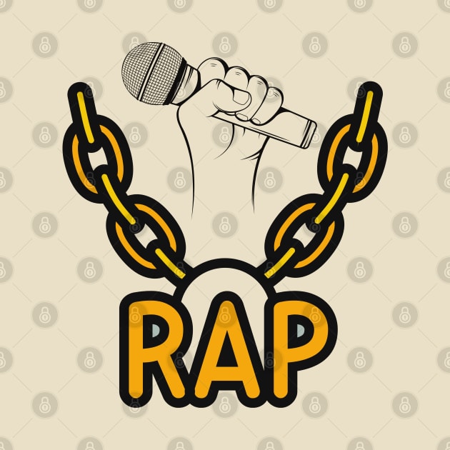 Microphone Rap chain by O.M design