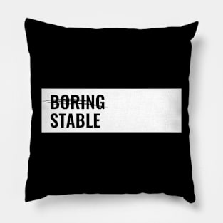 Minimalist Boring Banner Pillow