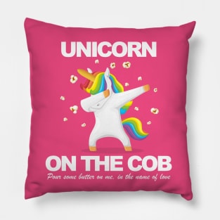 Unicorn on the Cob Pillow