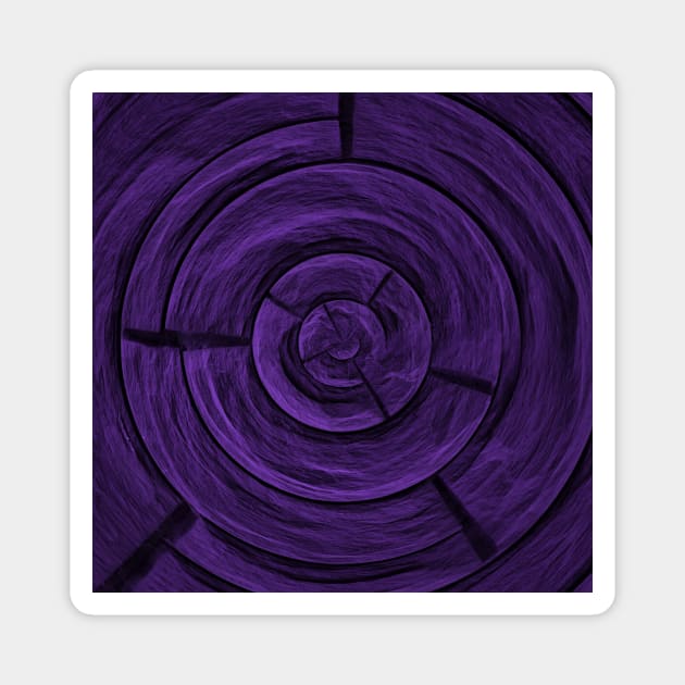 Purple Brick Street Art Cool Magnet by Moon Art