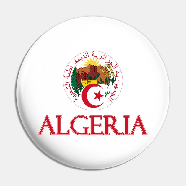 Algeria - Algerian Coat of Arms Design Pin by Naves