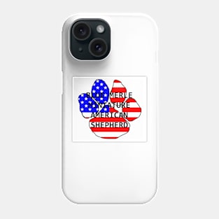 blue merle miniature american shepherd Phone Case