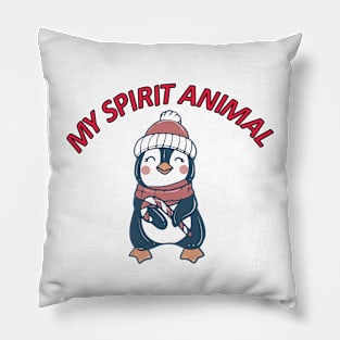 penguin my spirit animal Pillow