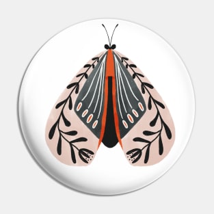 Butterflies moths painterly florals Pin