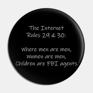 Rules 29 & 30 - Dark Version Pin