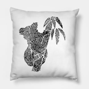 koala finger-print Pillow