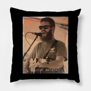 Vintage Oliver Anthony in Concert Pillow