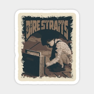 Dire Straits Vintage Radio Magnet