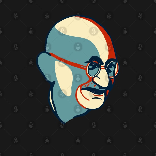 Hopeful Gandhi by isstgeschichte