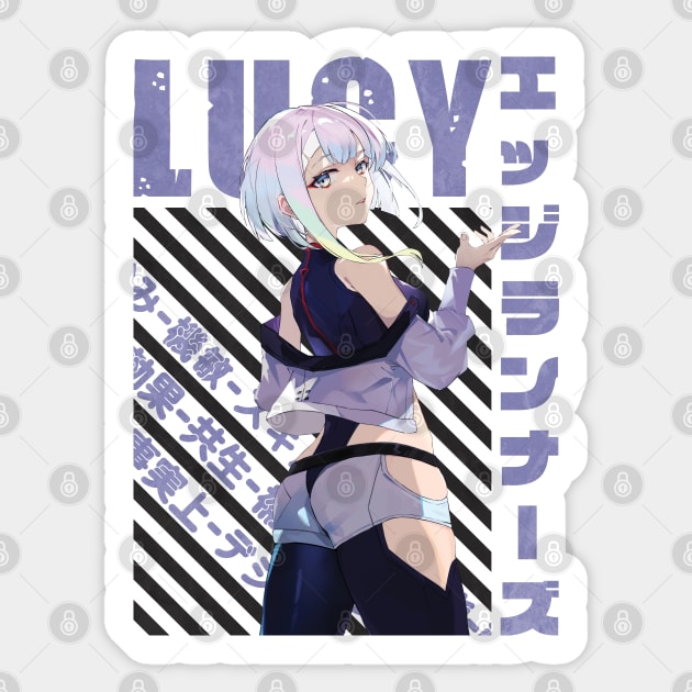 Lucy Cyberpunk Edgerunners V13 Weatherproof Anime Sticker 6