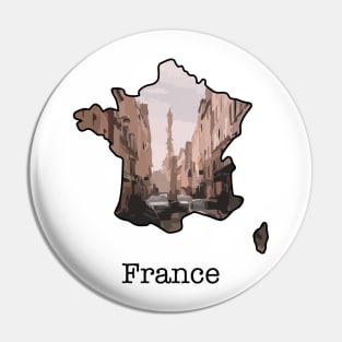 Map of France Pin